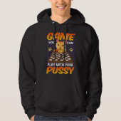 Cat  Chess Player Chess Game With Your Cat Hoodie (Voorkant)