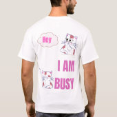 Cat-ching Sommige Zzz T shirten T-shirt (Achterkant)