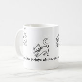Cat Chips Koffiemok (Voorkant links)