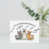 Cat Choir Briefkaart (Staand voorkant)