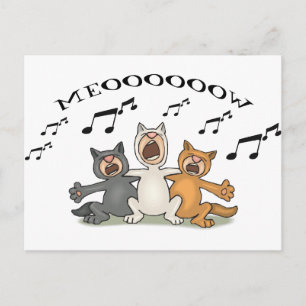 Cat Choir Briefkaart