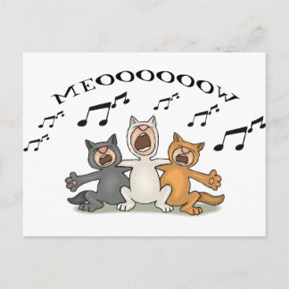 Cat Choir Briefkaart