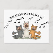 Cat Choir Briefkaart (Voorkant)