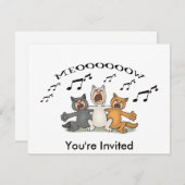 Cat Choir Kaart (Voorkant / Achterkant)