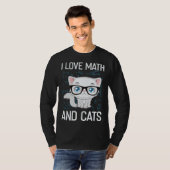 Cat Christian Gif I Love Math And Cats T-shirt (Voorkant volledig)