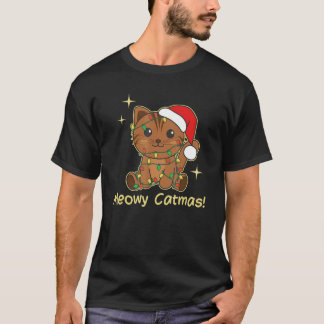 Cat Christmas Animals Cute Cats Meowy Catmas 7 T-shirt