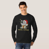 Cat Christmas Animals Cute Cats Meowy Catmas 9 T-shirt (Voorkant volledig)