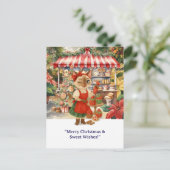 Cat Christmas Bakery thema voor kattenliefhebbers Briefkaart (Staand voorkant)