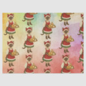 Cat Christmas Bakery voor Cat Lovers Holiday Tissuepapier (Voorkant)