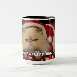 Cat Christmas Custom Photo Mok