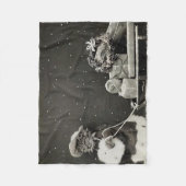  Cat Christmas Fleece Deken (Voorkant)