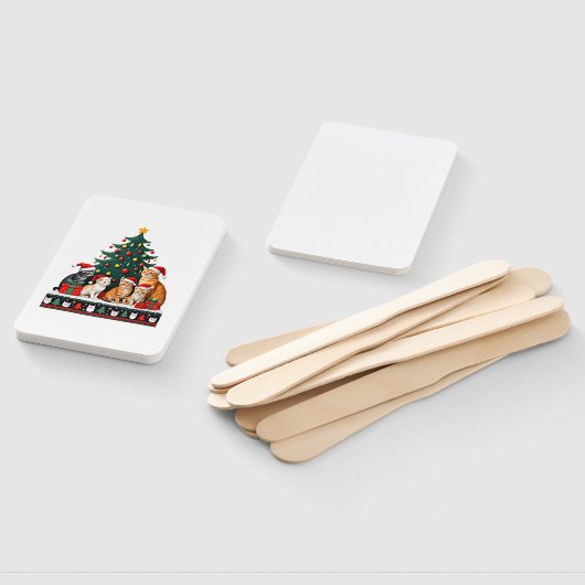 Cat Christmas Funny Ugly Women Men Merry Gift (5) Handwaaier (Niet-gemonteerd)