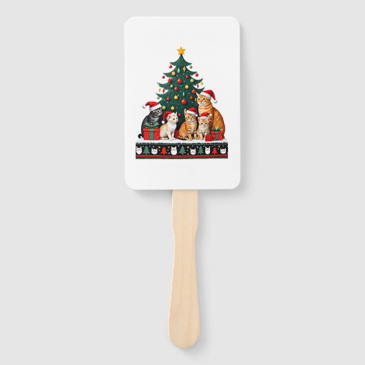 Cat Christmas Funny Ugly Women Men Merry Gift (5) Handwaaier (Voorkant)