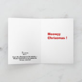 Cat Christmas Kaart 2 (Binnen)