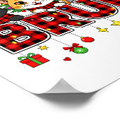 Cat Christmas Light Reindeer Santa Bruh Funny  Poster (Hoek)