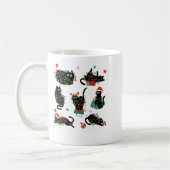 Cat Christmas Light Reindeer Santa Christmas Cat L Koffiemok (Links)