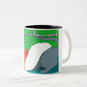 Cat Christmas Mug Tweekleurige Koffiemok (Voorkant rechts)