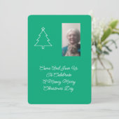 Cat Christmas Party Invitation Kaart (Staand voorkant)