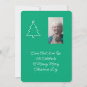 Cat Christmas Party Invitation Kaart (Voorkant)