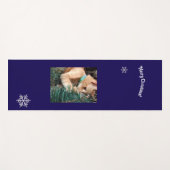 Cat Christmas Photo text customize Yogamat (Voorkant (horizontaal))