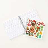 Cat Christmas Pool Party Notitieboek (Binnen)