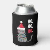 Cat Christmas Shirt Kids Funny Santa Cat Christmas Blikjeskoeler (Blikje Voorkant)