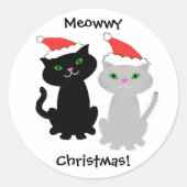 Cat Christmas stickers (Voorkant)
