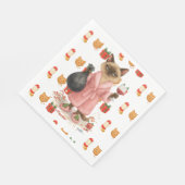 Cat Christmas themed for Siamese Cat Lovers Servet (Hoek)