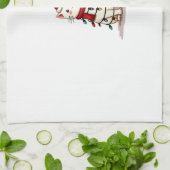 Cat Christmas Tree Christmas (1) Theedoek (Gevouwen)