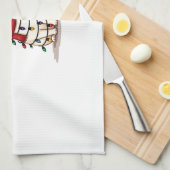 Cat Christmas Tree Christmas (1) Theedoek (Quarter Fold)