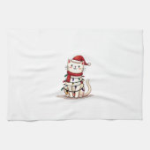 Cat Christmas Tree Christmas (1) Theedoek (Horizontaal)
