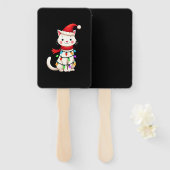 Cat Christmas Tree Christmas (2) Handwaaier (Voorkant en achterkant)