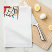 Cat Christmas Tree Christmas (2) Theedoek (Quarter Fold)