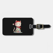Cat Christmas Tree Christmas (3) Bagagelabel (Voorkant horizontaal)
