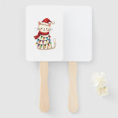 Cat Christmas Tree Christmas (3) Handwaaier (Voorkant en achterkant)