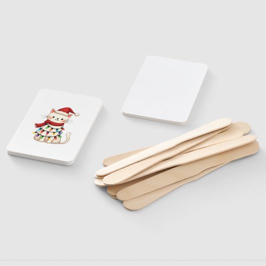 Cat Christmas Tree Christmas (3) Handwaaier (Niet-gemonteerd)