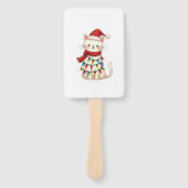 Cat Christmas Tree Christmas (3) Handwaaier (Voorkant)