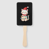 Cat Christmas Tree Christmas (4) Handwaaier (Voorkant)