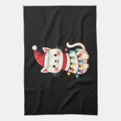 Cat Christmas Tree Christmas (4) Theedoek (Verticaal)