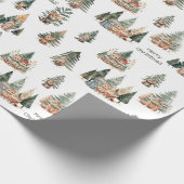 Cat Christmas Wrapping Paper Roll Cadeaupapier (Hoek)