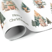 Cat Christmas Wrapping Paper Roll Cadeaupapier (Rol Hoek)