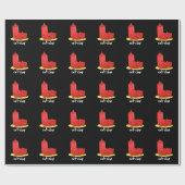 Cat-chup Funny Red Ketchup Cat Pun Dark BG Cadeaupapier (Vlak)