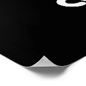 Cat-chup Funny Red Ketchup Cat Pun Dark BG Poster (Hoek)