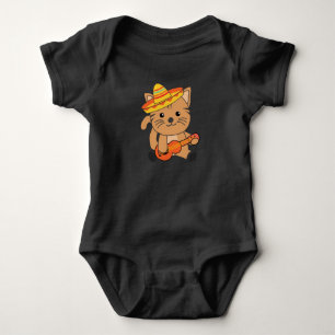 Cat Cinco de Meow Mexicaanse sombrero Cats Romper
