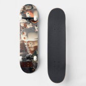 Cat City Cartoon Crowd Persoonlijk Skateboard (Voorkant)