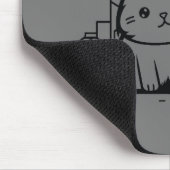 Cat Cityscape Furry Schattige Vector Graphic Muismat (Hoek)