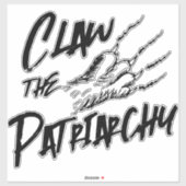 Cat Claw the Patriarchy Sticker (Vel)