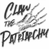 Cat Claw the Patriarchy Sticker (Voorkant)