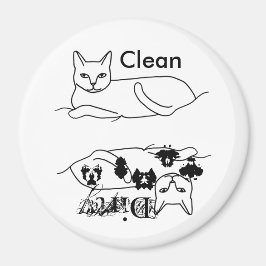 Cat Clean Vuile Vaatwasser Magneten