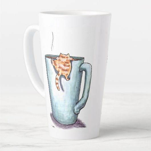 Cat Climb Latte Mok (Linkerhoek)